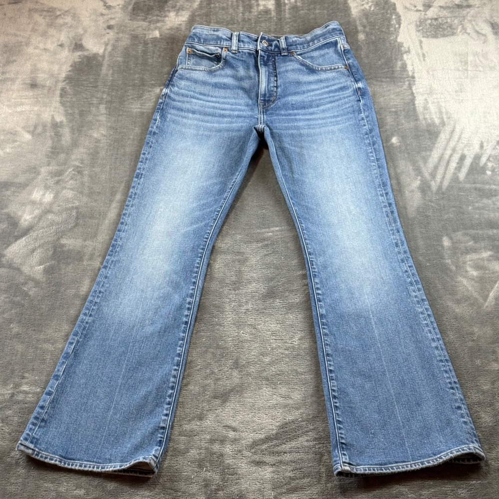 Madewell The Vintage Flare Jean Blue Medium Wash High Rise Denim 27 DM9103